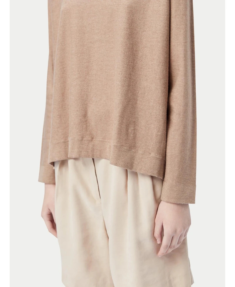 Gobi Cashmere Women's Boatneck Cotton Silk Cashmere Blend Sweater