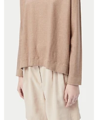 Gobi Cashmere Women's Boatneck Cotton Silk Cashmere Blend Sweater
