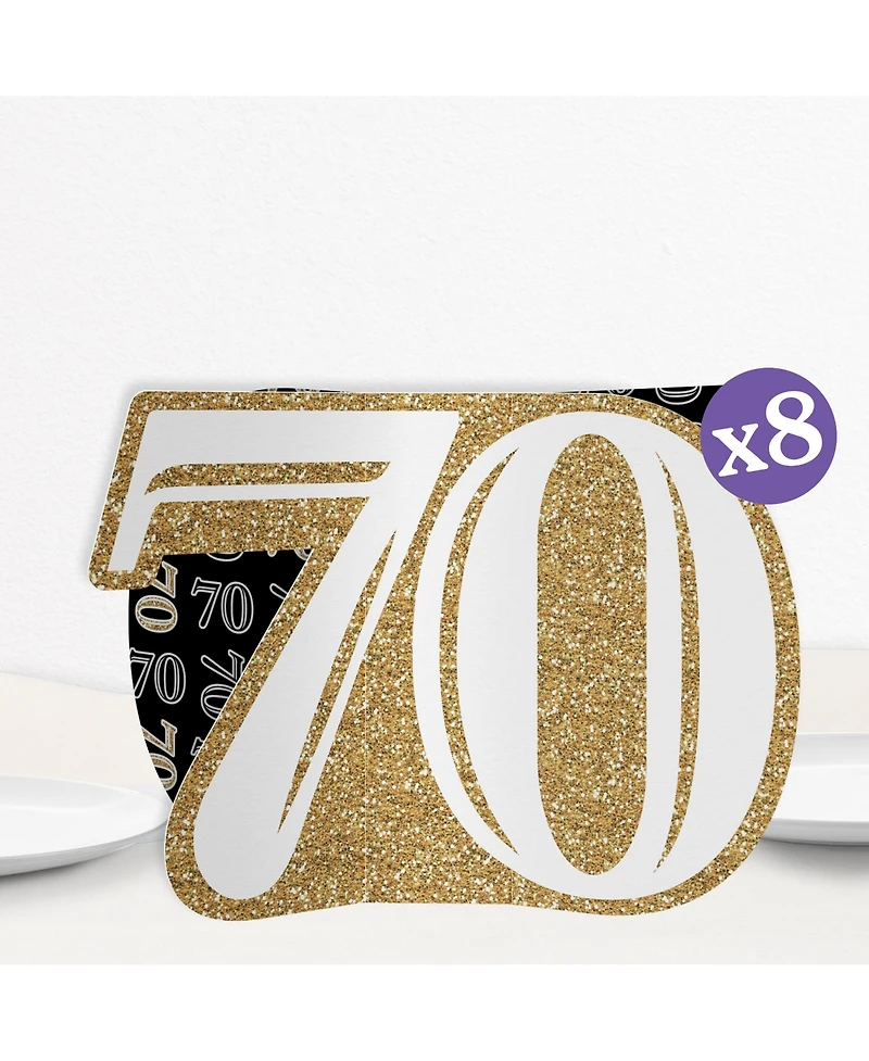 Big Dot of Happiness Freestanding 3D Gold 60th Birthday Centerpiece Table Decorations