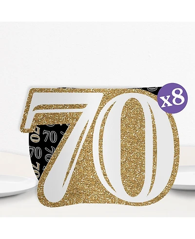 Big Dot of Happiness Freestanding 3D Gold 60th Birthday Centerpiece Table Decorations
