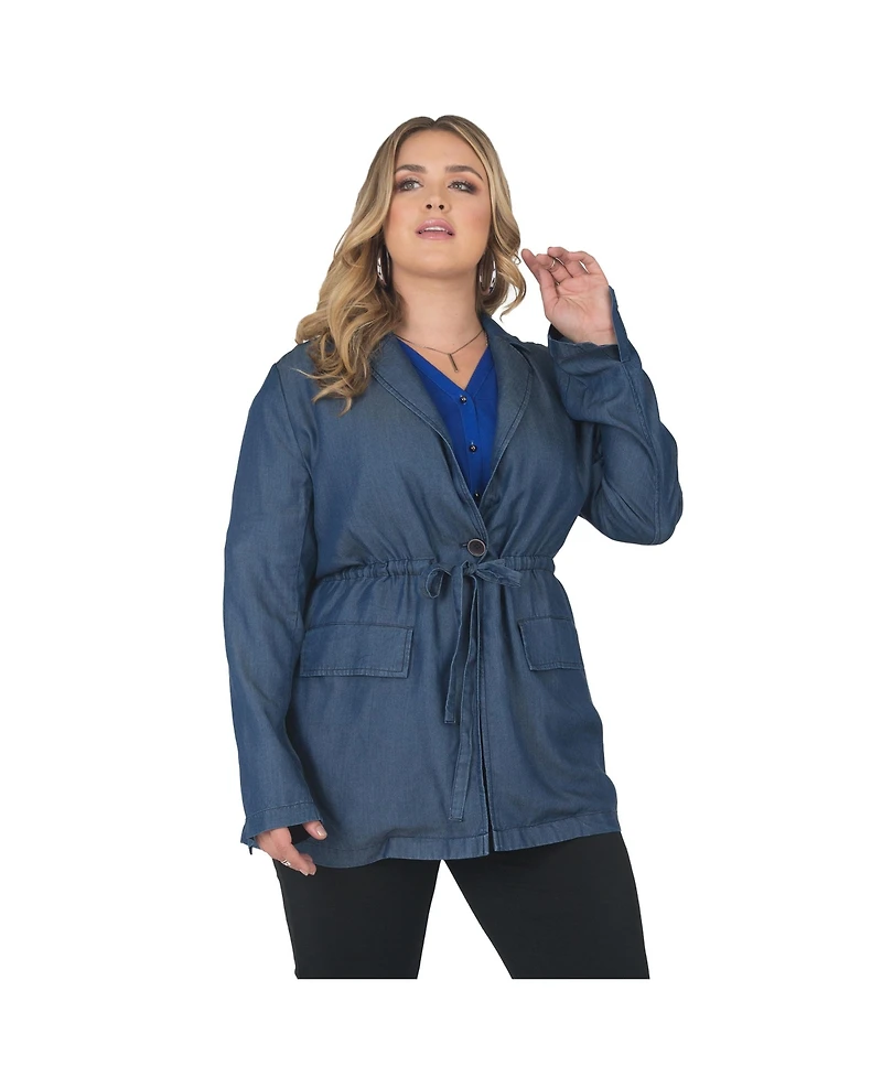 Standards & Practices Plus Tencel Denim Trenchcoat