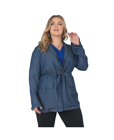 Standards & Practices Plus Tencel Denim Trenchcoat