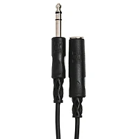 Hosa Technology 2x Stereo 1/4" Female Phone to 1/4" Male Phone Trs Headphone Extension Cable, 25'