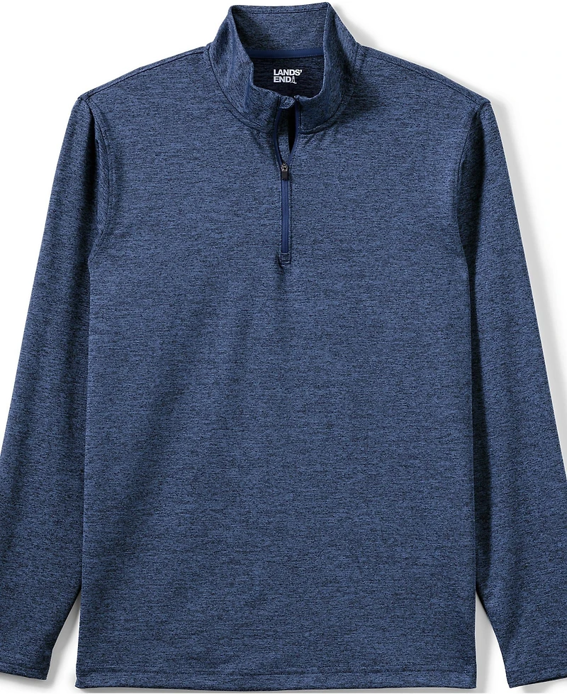 Lands' End Unisex Rapid Dry Space Dye Quarter Zip Pullover Shirt