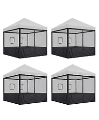 16 Pcs 10 ft Pop Up Canopy Tent Sidewall Mesh Side Wall Party Canopy