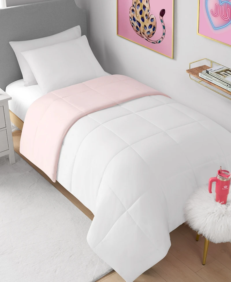 Juicy Couture Box Stitch Reversible 2-Pc. Comforter Set, Twin/Twin Xl