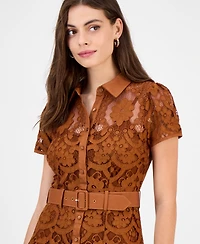 Rachel Roy Women's Jolene Collared Lace Midi Dress