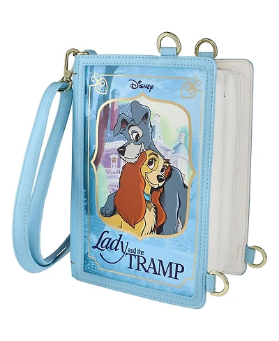 Loungefly Lady and the Tramp Book Convertible Crossbody Bag