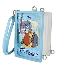 Loungefly Lady and the Tramp Book Convertible Crossbody Bag