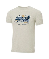 Ahead Men's Cream The Players Clubhouse Instant Classic Tri-Blend T-Shirt