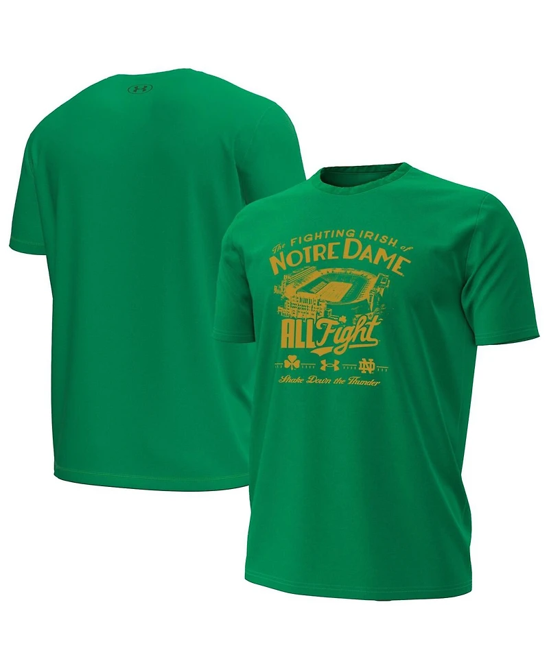 Under Armour Men's Kelly Green Notre Dame Fighting Irish Stadium T-Shirt