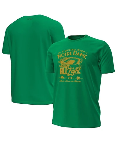 Under Armour Men's Kelly Green Notre Dame Fighting Irish Stadium T-Shirt