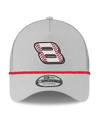 New Era Men's Gray Dale Earnhardt Jr. Budweiser 9FORTY A-Frame Trucker Adjustable Hat