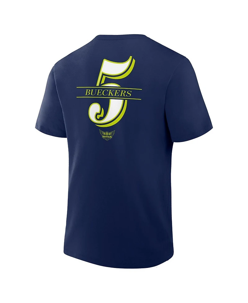 Fanatics Men's Paige Bueckers Navy Dallas Wings The Paint Name Number T-Shirt