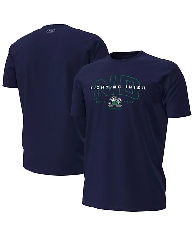 Under Armour Men's Navy Notre Dame Fighting Irish Overlay Performance T-Shirt