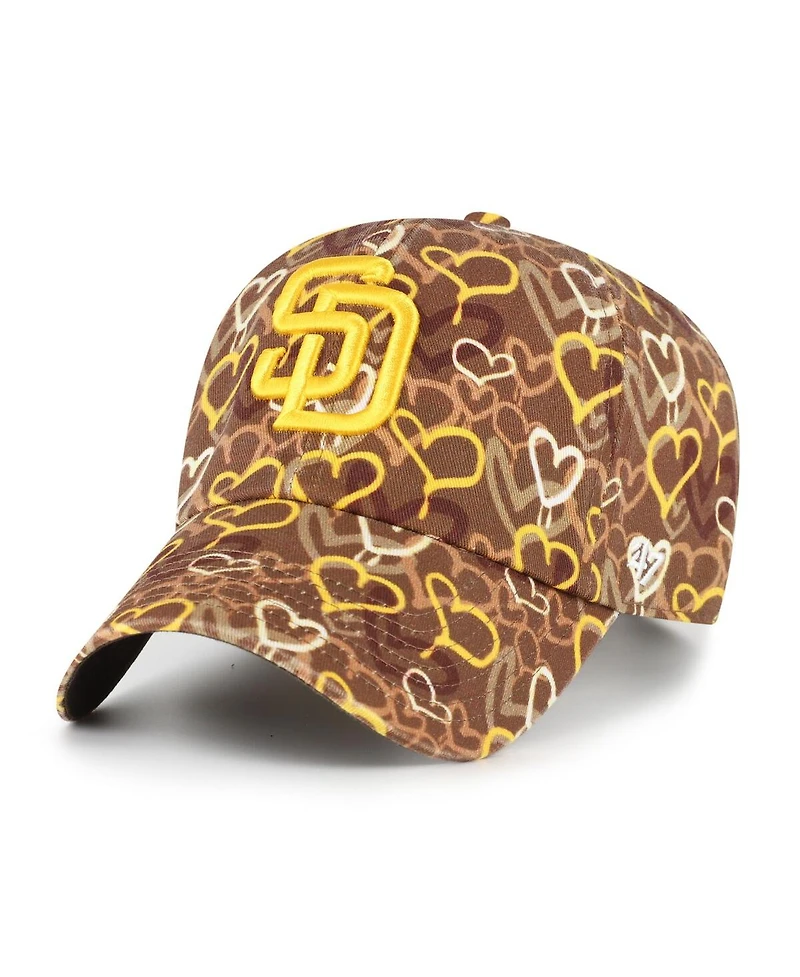 '47 Brand Big Girls Brown San Diego Padres Mural Clean Up Adjustable Hat