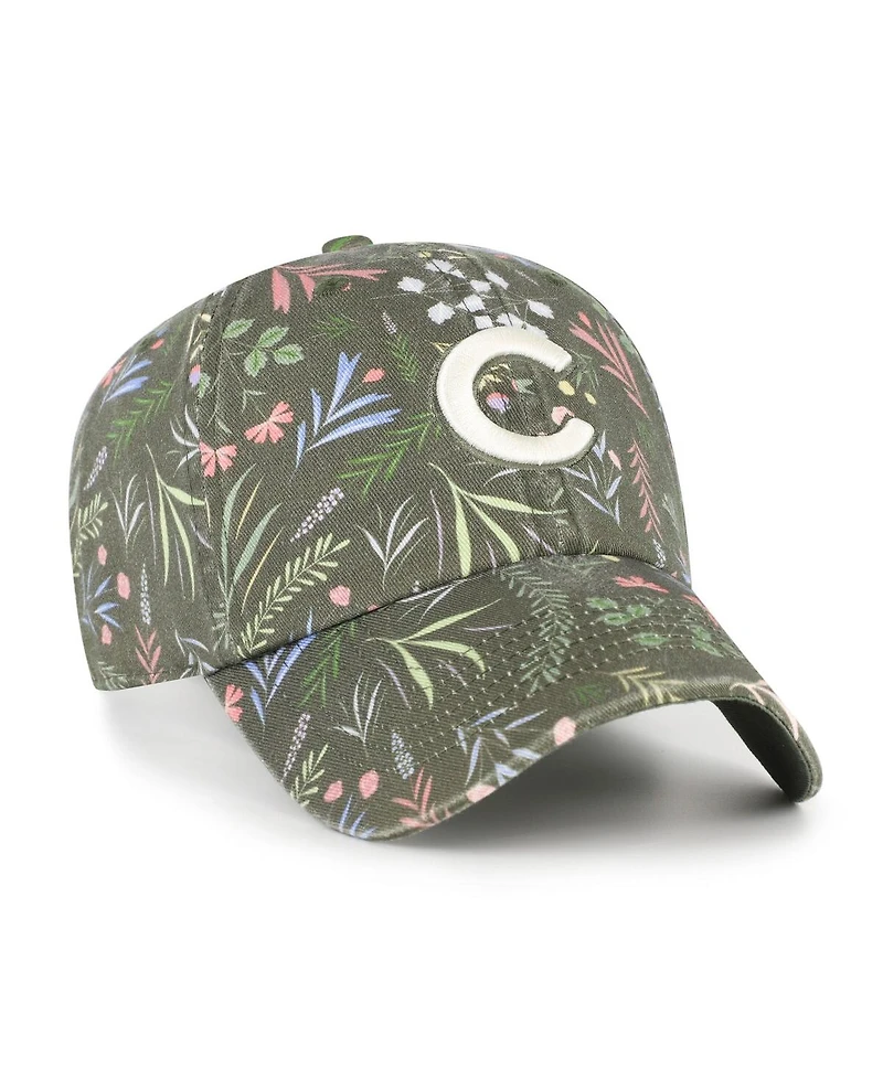 '47 Brand Women's Olive Chicago Cubs Moss Verbena Clean Up Adjustable Hat