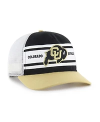 '47 Brand Big Boys and Girls Black/Gold Colorado Buffaloes Super Stripe Hitch Adjustable Trucker Hat