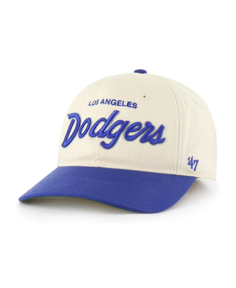 '47 Brand Men's Natural Los Angeles Dodgers Crosstown Franchise Fitted Hat
