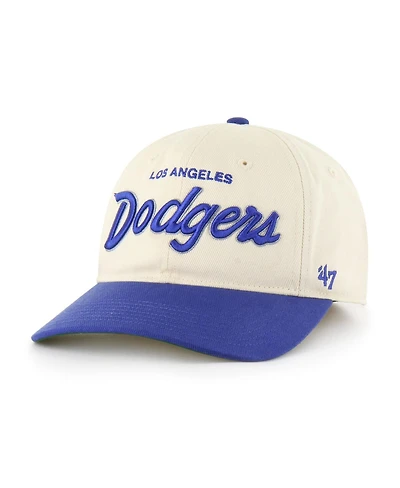'47 Brand Men's Natural Los Angeles Dodgers Crosstown Franchise Fitted Hat