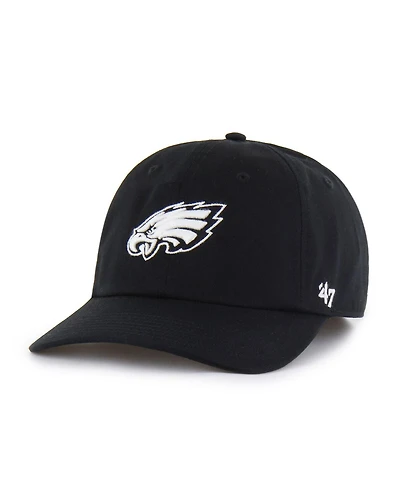 '47 Brand Men's Black Philadelphia Eagles Foundational Franchise Fitted Hat