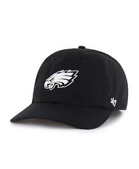 '47 Brand Men's Black Philadelphia Eagles Foundational Franchise Fitted Hat