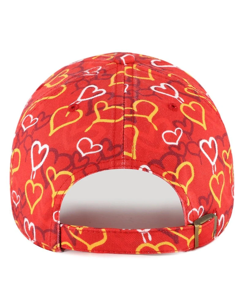 '47 Brand Big Girls Red Kansas City Chiefs Mural Clean Up Adjustable Hat