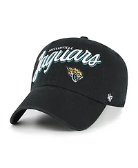 '47 Brand Women's Black Jacksonville Jaguars Ariana Clean Up Adjustable Hat