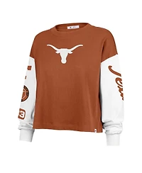47 Brand Women's Texas Orange Longhorns Sydney Long Sleeve T-Shirt