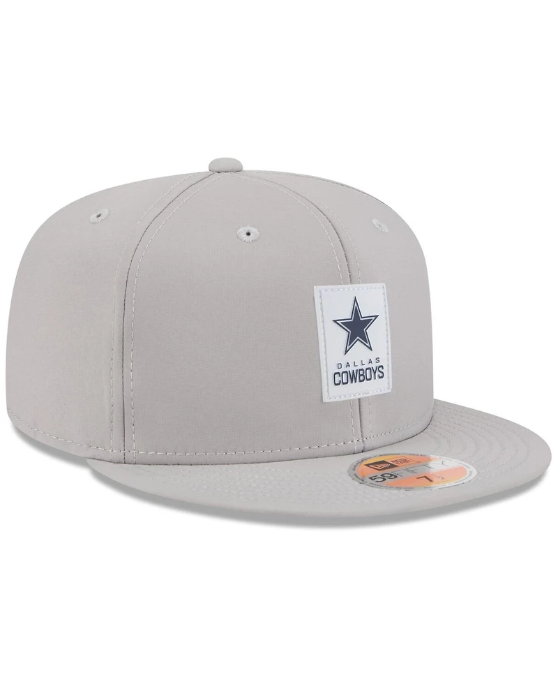 New Era Men's Gray Dallas Cowboys 2025 Sideline 59FIFTY Fitted Hat