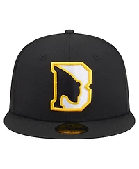 New Era Men's Black Boston Bruins Deceptor 59FIFTY Fitted Hat