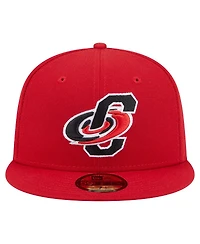 New Era Men's Red Carolina Hurricanes Deceptor 59FIFTY Fitted Hat