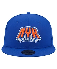 New Era Men's Blue York Knicks Deceptor 59FIFTY Fitted Hat