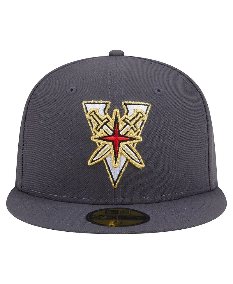 New Era Men's Black Vegas Golden Knights Deceptor 59FIFTY Fitted Hat