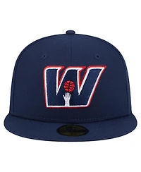 New Era Men's Navy Washington Wizards Deceptor 59FIFTY Fitted Hat