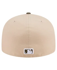 New Era Men's Light Beige/Olive Toronto Blue Jays Two-Tone Color Pack A-Frame 59FIFTY Fitted Hat