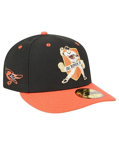 New Era Men's Cal Ripken Jr. Black Baltimore Orioles 59FIFTY Fitted Hat