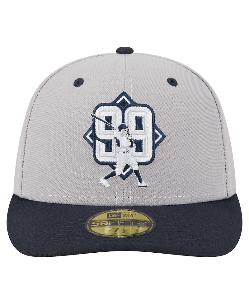 New Era Men's Aaron Judge Gray York Yankees 59FIFTY Fitted Hat