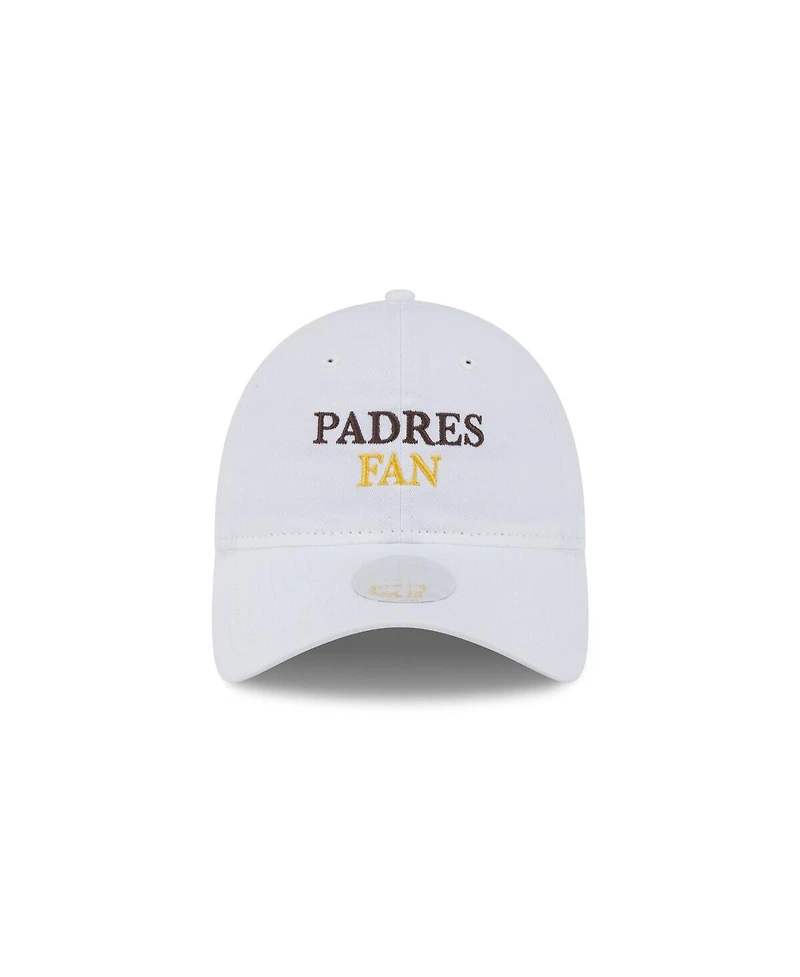 New Era Women's White San Diego Padres Team Fan 9TWENTY Adjustable Hat