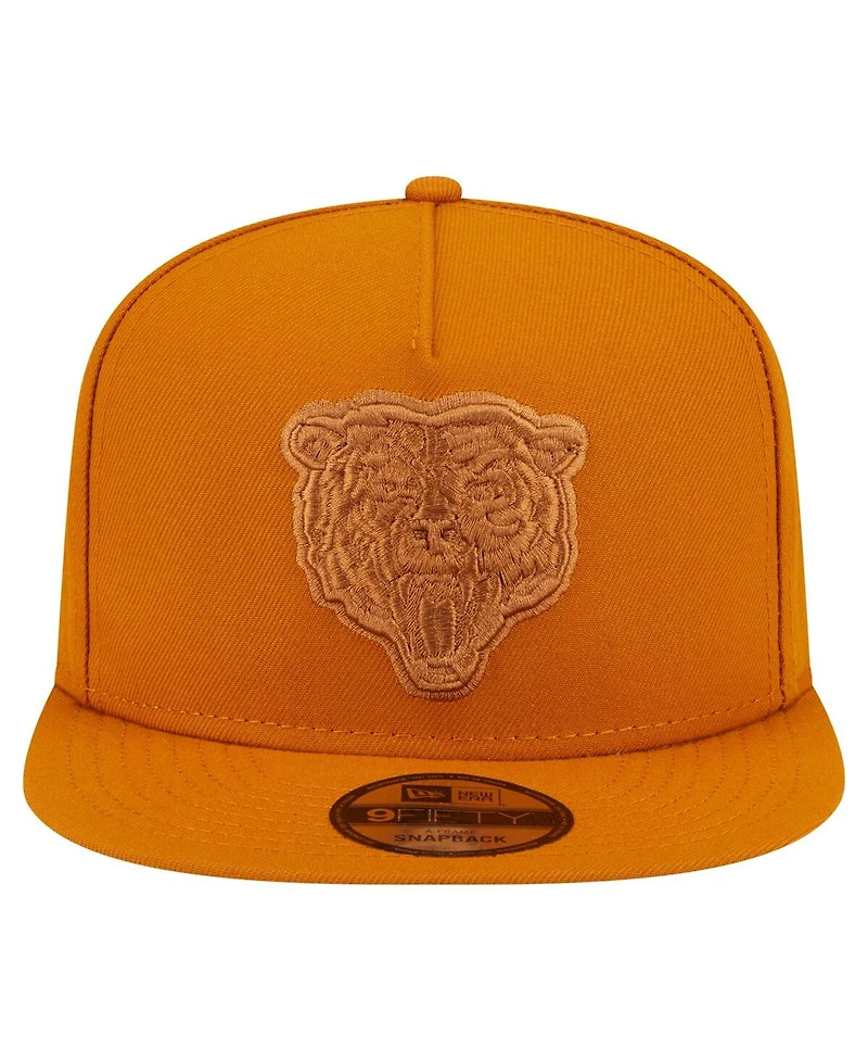New Era Men's Brown Chicago Bears Color Pack A-Frame 9FIFTY Snapback Hat