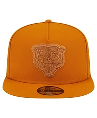 New Era Men's Brown Chicago Bears Color Pack A-Frame 9FIFTY Snapback Hat