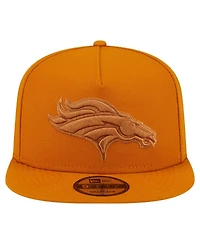 New Era Men's Brown Denver Broncos Color Pack A-Frame 9FIFTY Snapback Hat