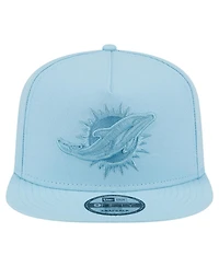 New Era Men's Light Blue Miami Dolphins Color Pack A-Frame 9FIFTY Snapback Hat