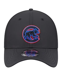 New Era Men's Black Chicago Cubs Night 39THIRTY Flex Hat