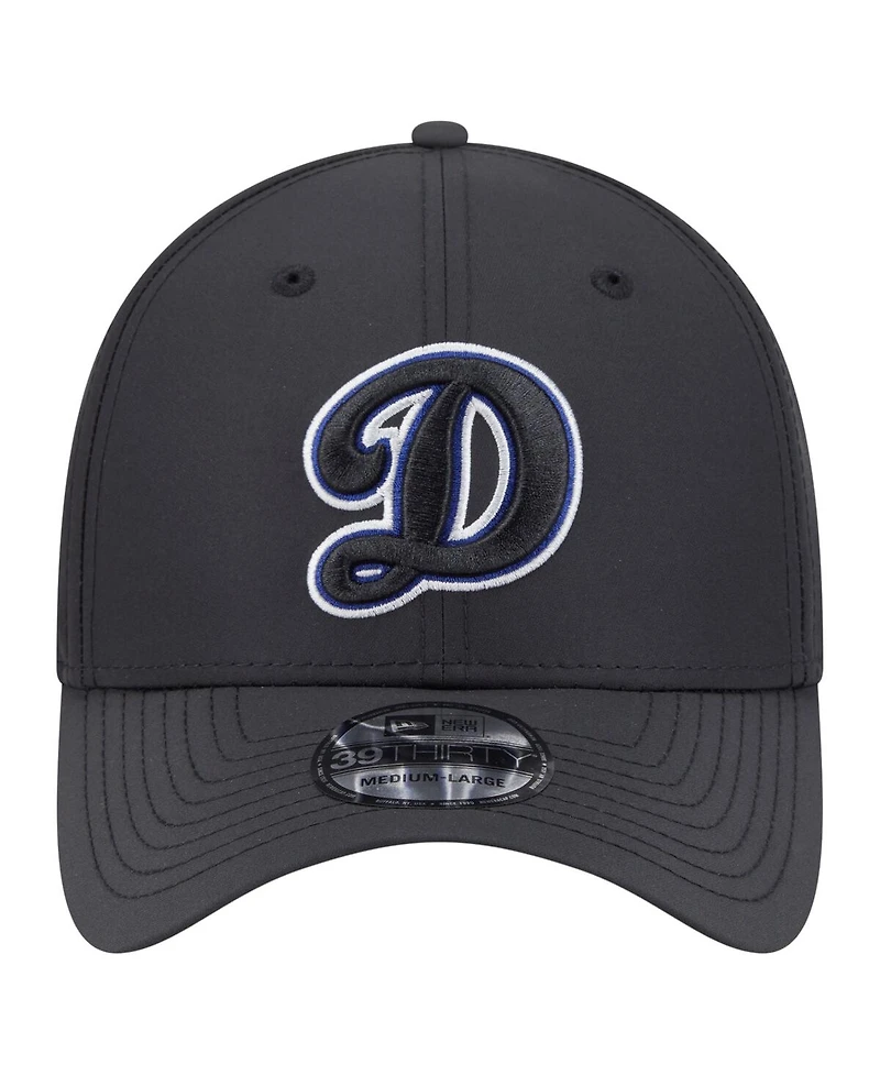 New Era Men's Black Los Angeles Dodgers Night 39THIRTY Flex Hat