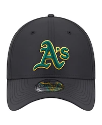 New Era Men's Black Athletics Night 39THIRTY Flex Hat