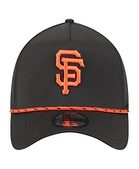New Era Men's Black San Francisco Giants 39THIRTY A-Frame Perforated Flex Hat