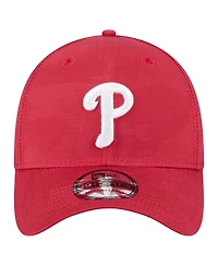 New Era Men's Red Philadelphia Phillies Tonal Camo 39THIRTY Flex Hat
