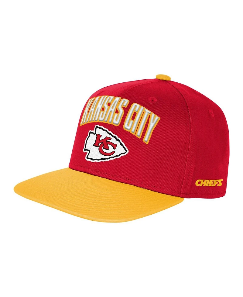 Outerstuff Big Boys and Girls Red Kansas City Chiefs Essentials Adjustable Hat