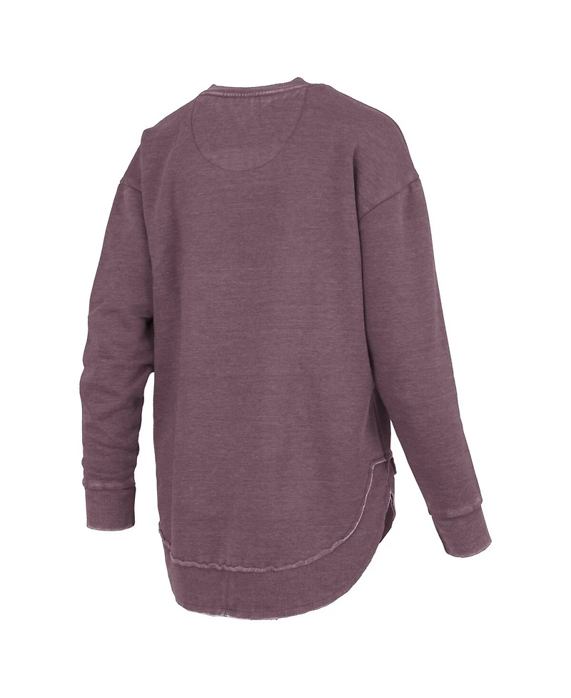 Pressbox Women's Maroon Texas A&M Aggies Westin Poncho V-Neck Pullover Sweatshirt